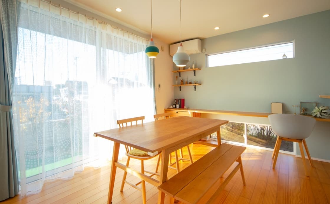 カルドホーム展示場ダイニングの内装