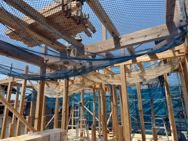 落下防止のネット