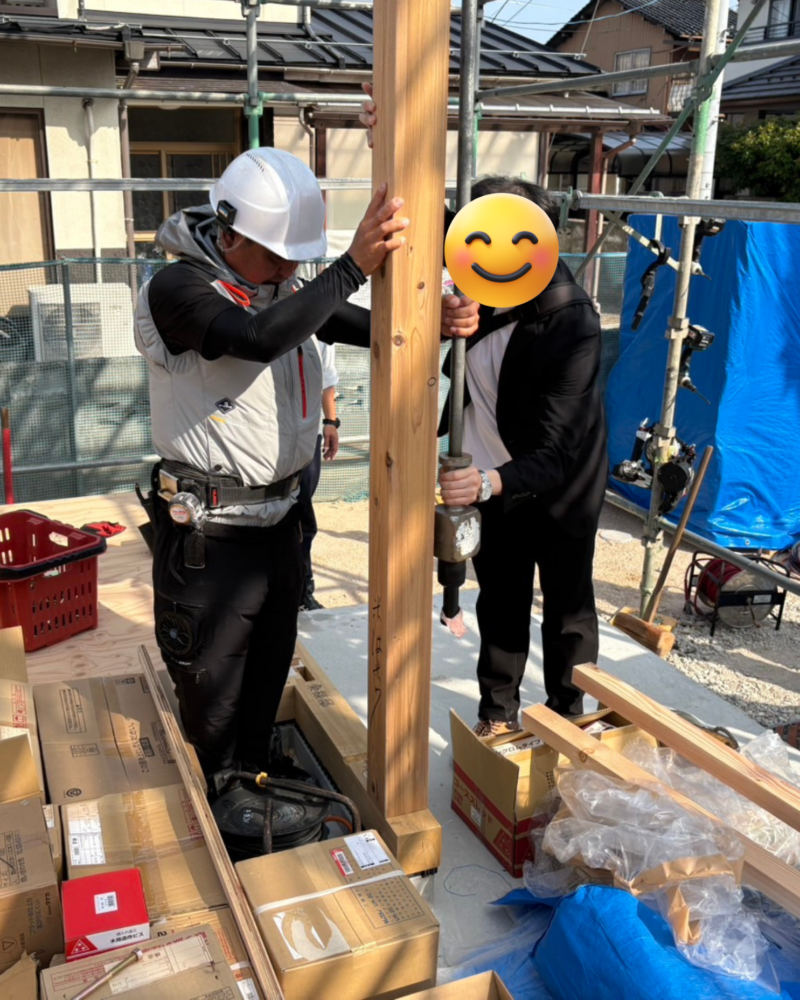 柱を建て初め