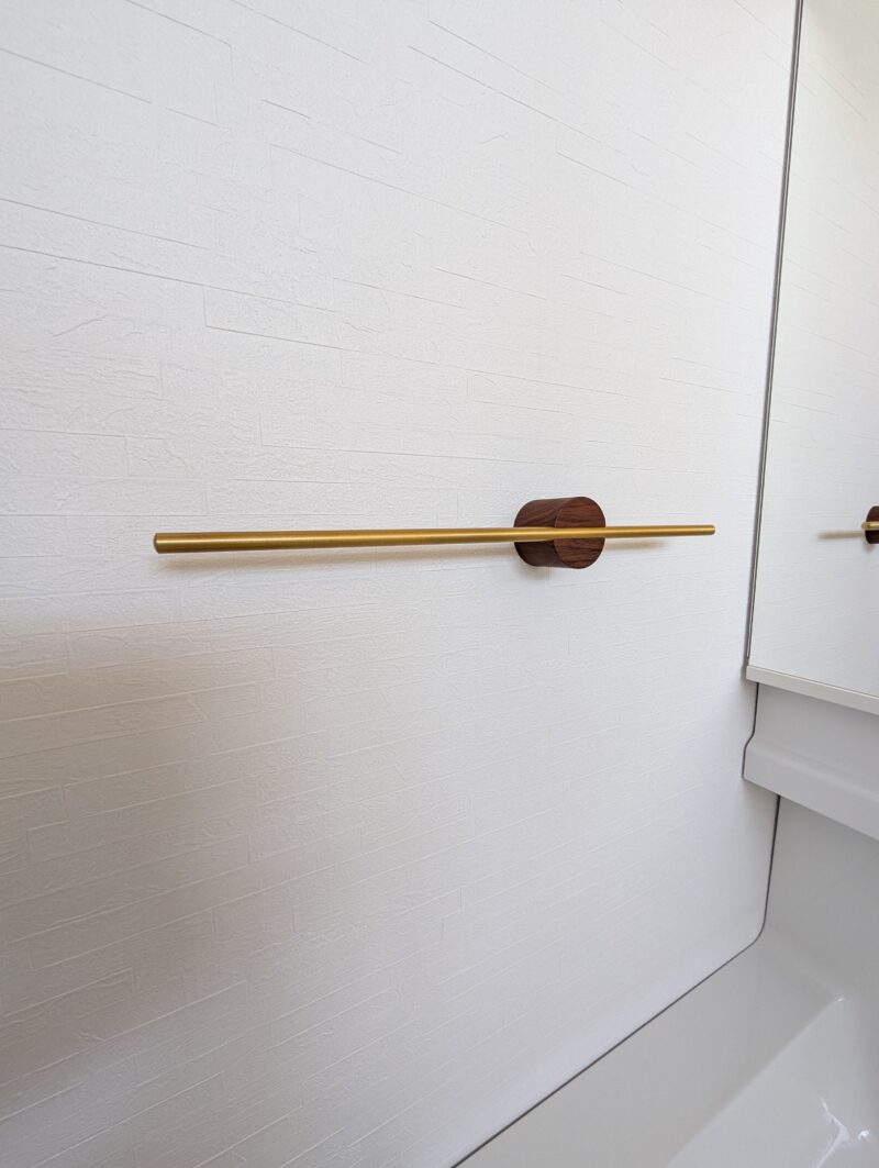 お洒落なタオル掛け