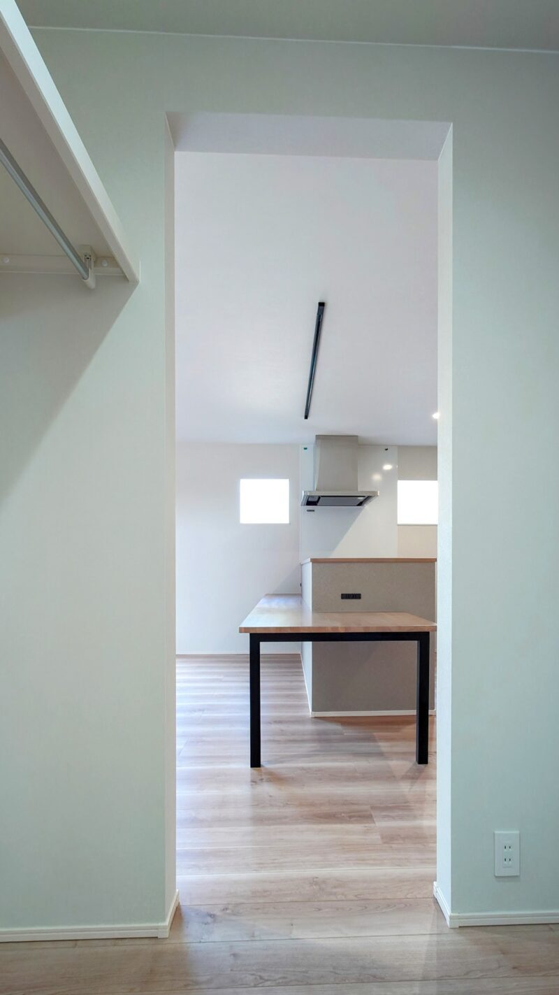 左がクローゼット・右が収納スペース